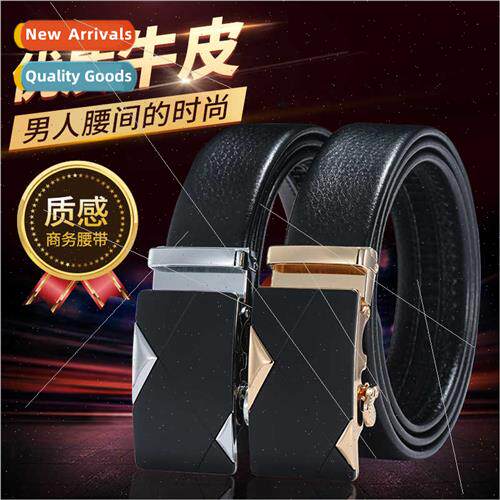 Men belts men alloy automatic buckle casual versatile smooth