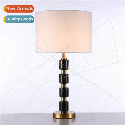 Modern simple marble table lamp hotel model room lamp living