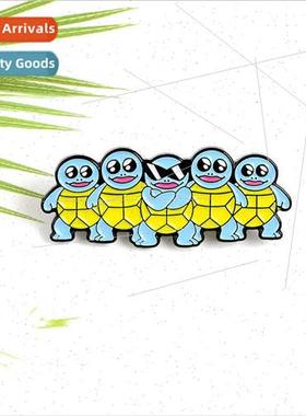 Korean  creative animal brooch cartoon anime around blue tur