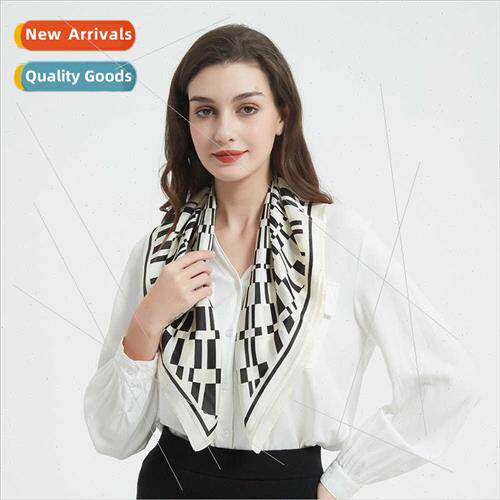 2023 spring summer silk scarf imation silk men women unisex