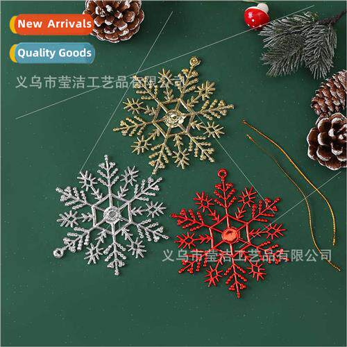 2023 Electroplating Christmas Decoration Snowflake Pendant C