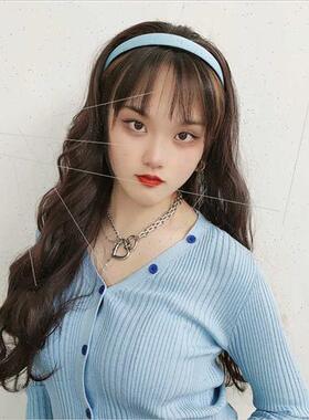 Hair bands half headgear women wig women long one-piece -rem