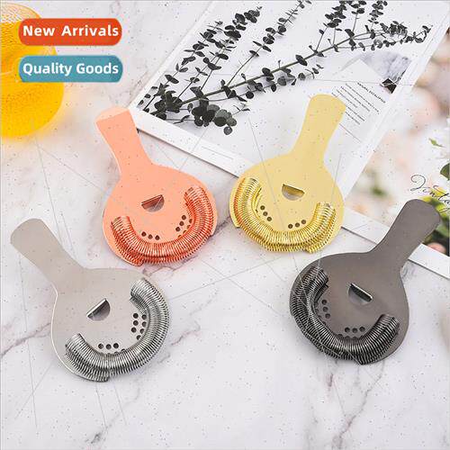 304 Stainless Steel Half Round Ice Strainer Cocktail Mixer H