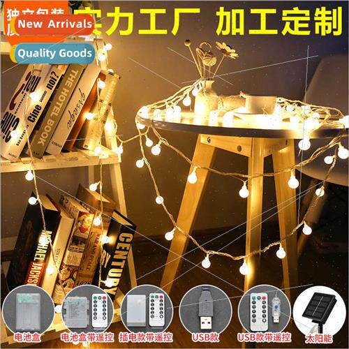 Round LED lights string small round ball Christmas plug-in f