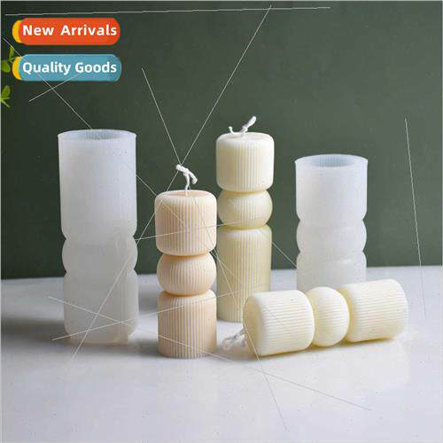 Candle aromatherapy mould geometric pillar ornament plaster