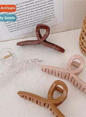 Korea pure desire ins hair clips simple grab clip cross line