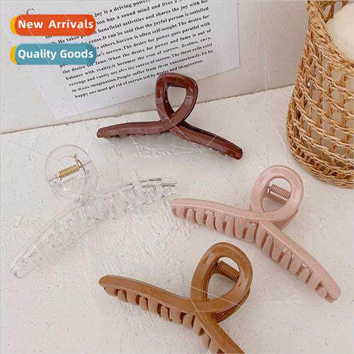 Korea pure desire ins hair clips simple grab clip cross line