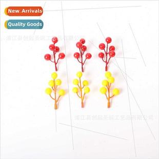 7 head small red fru simulation berries 5 k tune fru Christm