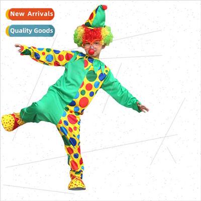 Children Clown Costume Stage Show Permance Dress Up Clothes