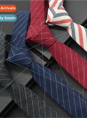 Korea Narrow Cotton Tie Men 6cm Formal Business Casual Caree