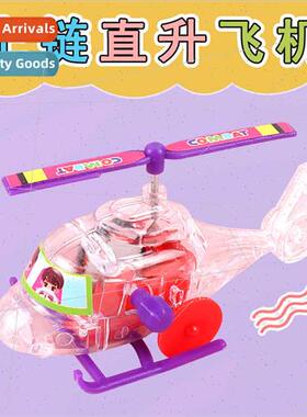 New winding wind-up transparent small aircraft wind-up helic