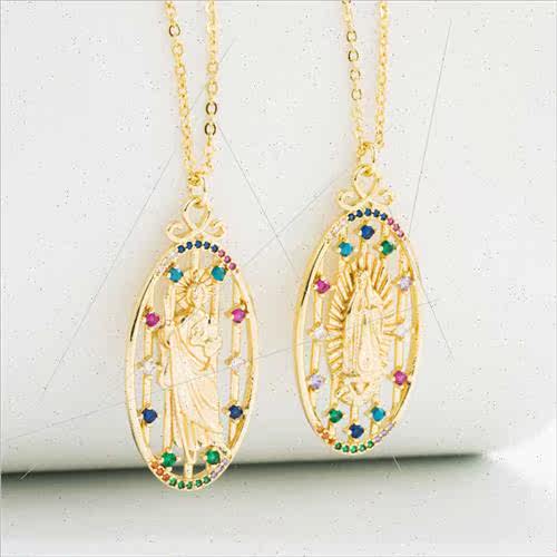 Europe ins copper plated real gold colored zirconia idol pen