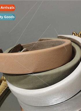 Korea sponge hair band texture leather outer wear hairpin si