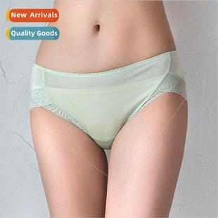Autumn lk Women Panties Mid Waist Lace Lace Traceless Triang