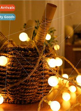 led decorative lights strings frosted small round ball batte