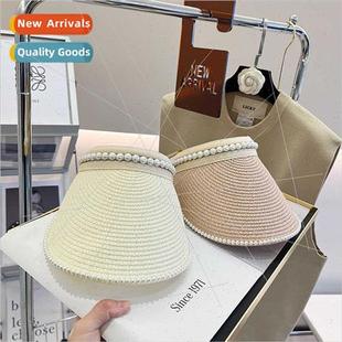 sun hat not elegant straw vacation pearl ins Hundreds rustic