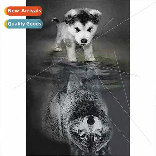 New living room handmade full diamond animal decoration wall