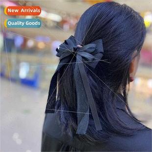 Black girl hair clip head flower new hair accessories Korean