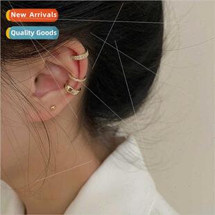 ear clip whout Korea female simple holes French exquise