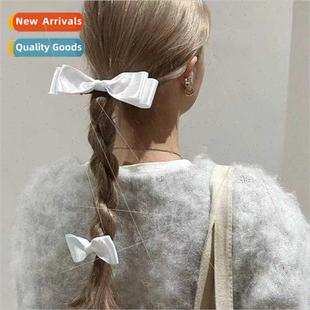pack bow cute elegant temperame female two clips French hair