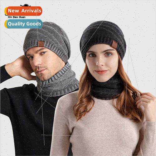 Winter hat scarf set female fashion Korean  set head cap mal