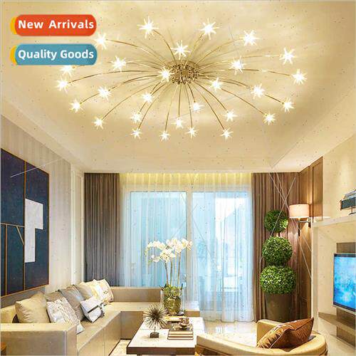 ving room LED ceiling lamp modern simple atmosphere cozy bed
