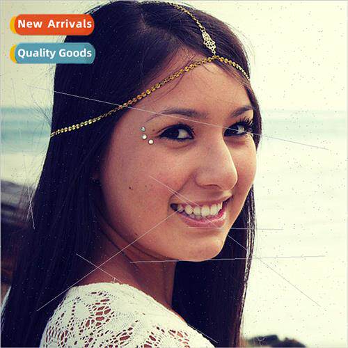 Europe fashion bohemian metal hair accessories women sequins
