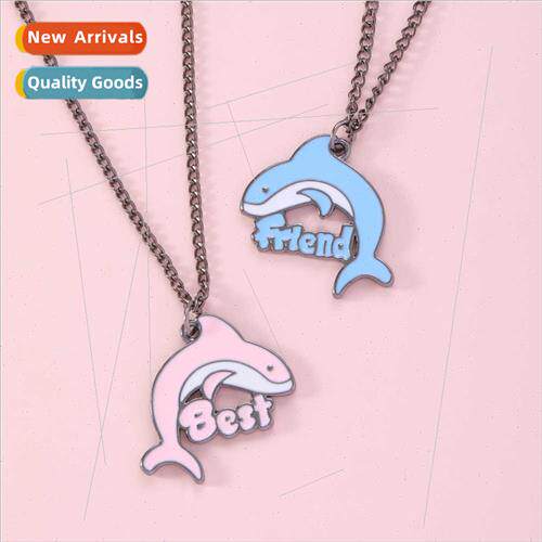 Europe Uned States new good friend necklace dolphin BFF chil