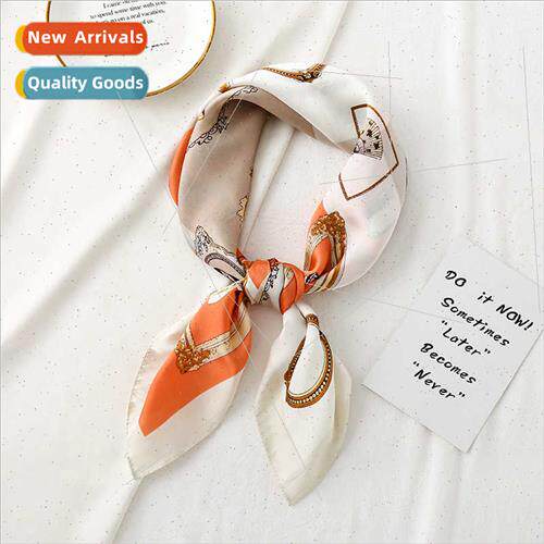70 satin chiffon silk scarf women French new simulation silk