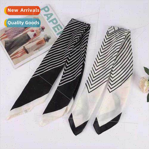 An a Sun  small perfume wind scarf silk scarf stripes simple