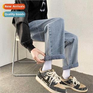 Jeans men HK loose casual pants spring tide brhundred wide-l