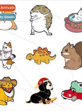 Cartoon Creative Driving Frog Skateboarding Cat Hedgehog Com