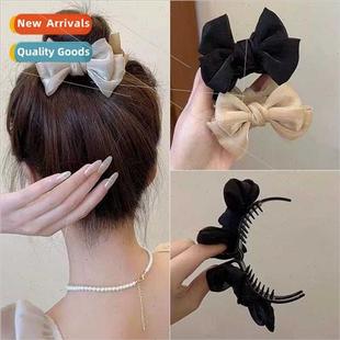 ponytail clip female Super elegance bow French senior fairy