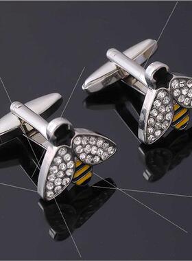 New oil dripping bee French cufflinks personalized insect sh