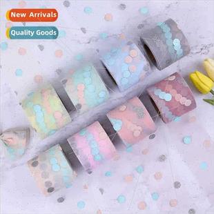 Three colors yarn roll Christmas mesh fabric background fabr