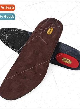 Suede sports insoles female sweat-absorbing male shock-absor