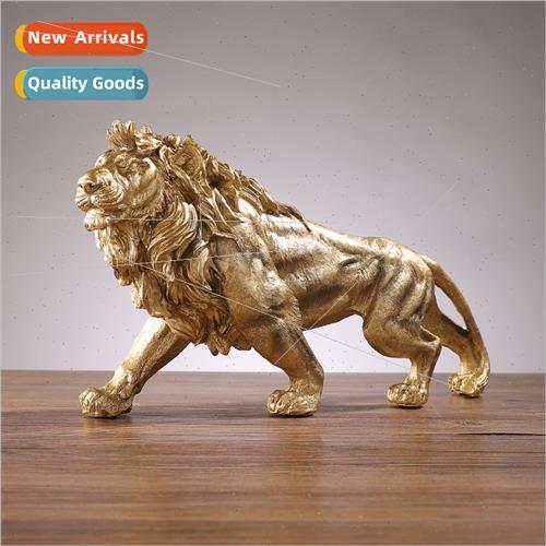 Chinese atmosphere lion resin ornaments home office wine coo