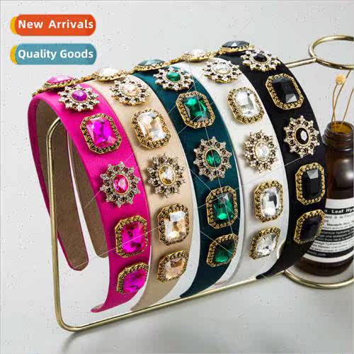 Hair bands Europe new retro baroque diamonds headband versat