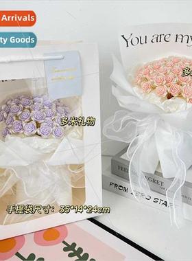 520 Tanabata Valentine Day gift handmade DIY rose bouquet hb