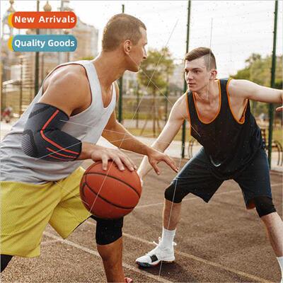 Sports elastic knted elbow pads outdoor running cycling bask