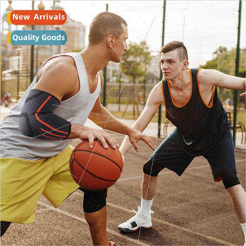 Sports elastic knted elbow pads outdoor running cycling bask