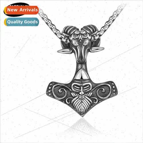 American hip hop retro tanium steel necklace stainless steel