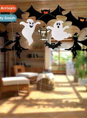 Halloween decoration bat wch ghost hanging bar shopping mall