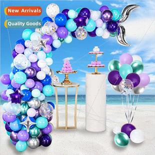 Decor Balloon Scene Party Arch lver Set Chain Tail Mermaid