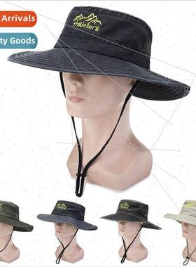 Washed sun hat men summer outdoor fishing hat men face hat s