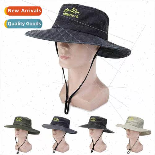 Washed sun hat men summer outdoor fishing hat men face hat s