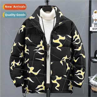 collar men cotton jacket stand down winter women