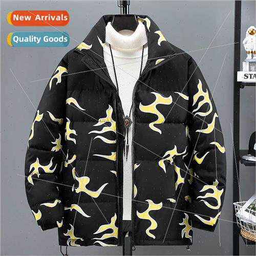 down cotton jacket men women winter stand-up collar cotton j