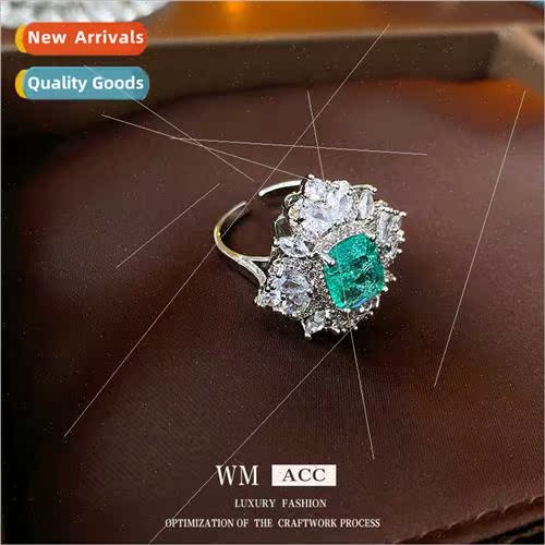 Diamond zirconia open ring fashion hundred match finger ring