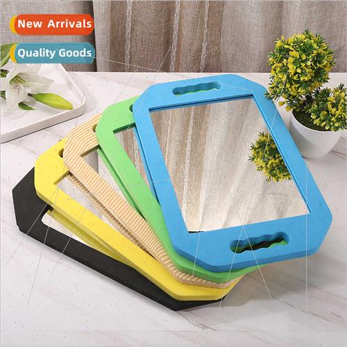 Sponge drop-promirror barber  handheld beauty makeup mirror